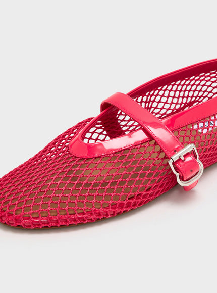 Alaia Mesh Flat Ballerinas