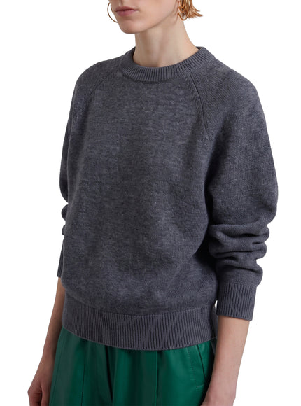 The Frankie Shop Dark Grey Lina Padded Sweater