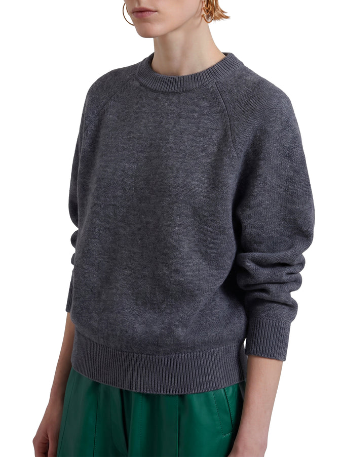 The Frankie Shop Dark Grey Lina Padded Sweater