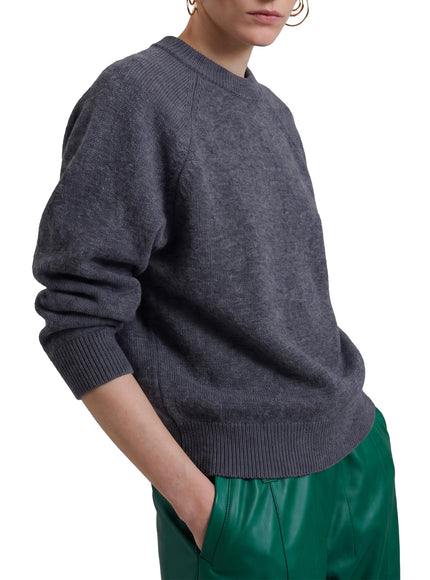 The Frankie Shop Dark Grey Lina Padded Sweater