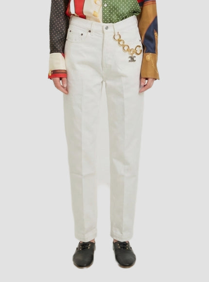 Celine Boyfriend 002 Jeans White