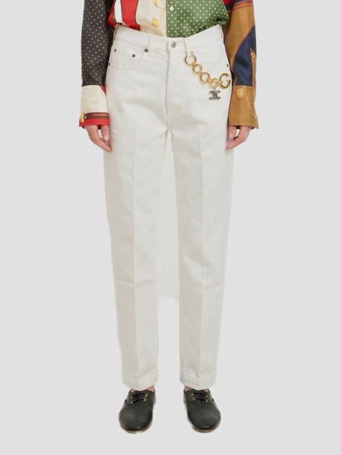 Celine Boyfriend 002 Jeans White