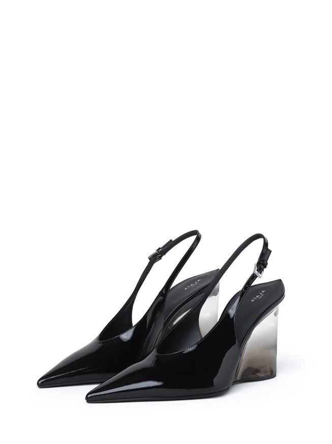 Alaia Invisible Wedge Slingback Pumps