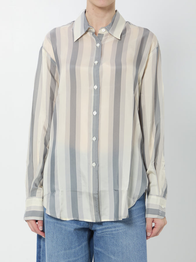 The Frankie Shop Peri Fluid Shirt White