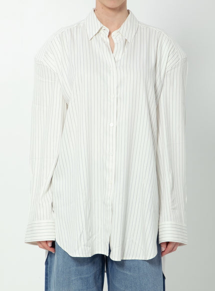 The Frankie Shop Oana Fluid Button-up Shirt White