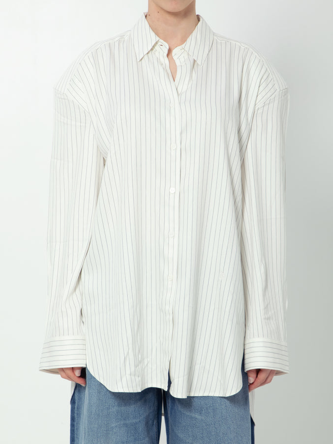 The Frankie Shop Oana Fluid Button-up Shirt White