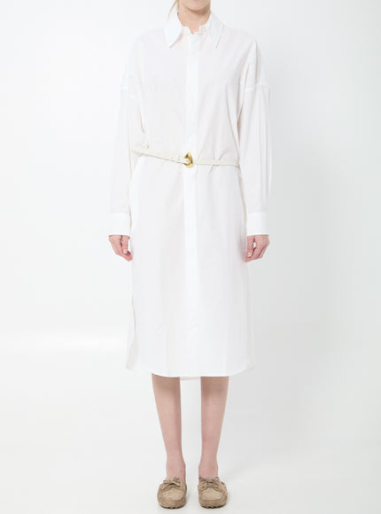 The Frankie Shop Bloom Organic Cotton Shirt Dress White