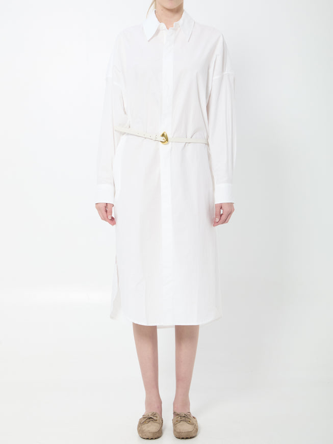 The Frankie Shop Bloom Organic Cotton Shirt Dress White