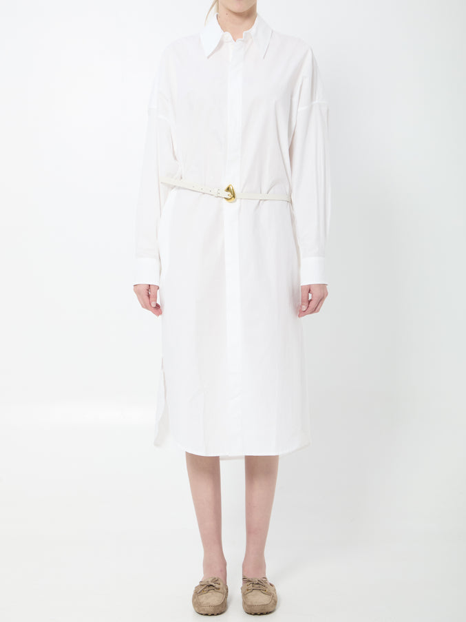 The Frankie Shop Bloom Organic Cotton Shirt Dress White