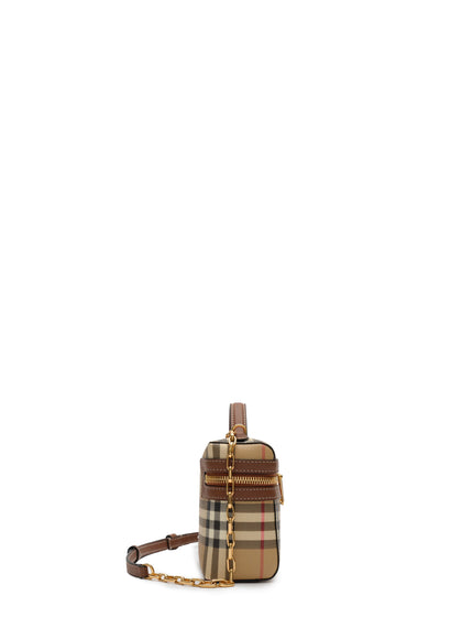 Burberry Mini Check Vanity Bag.
