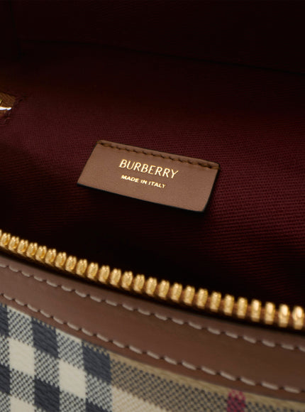 Burberry Mini Check Vanity Bag.