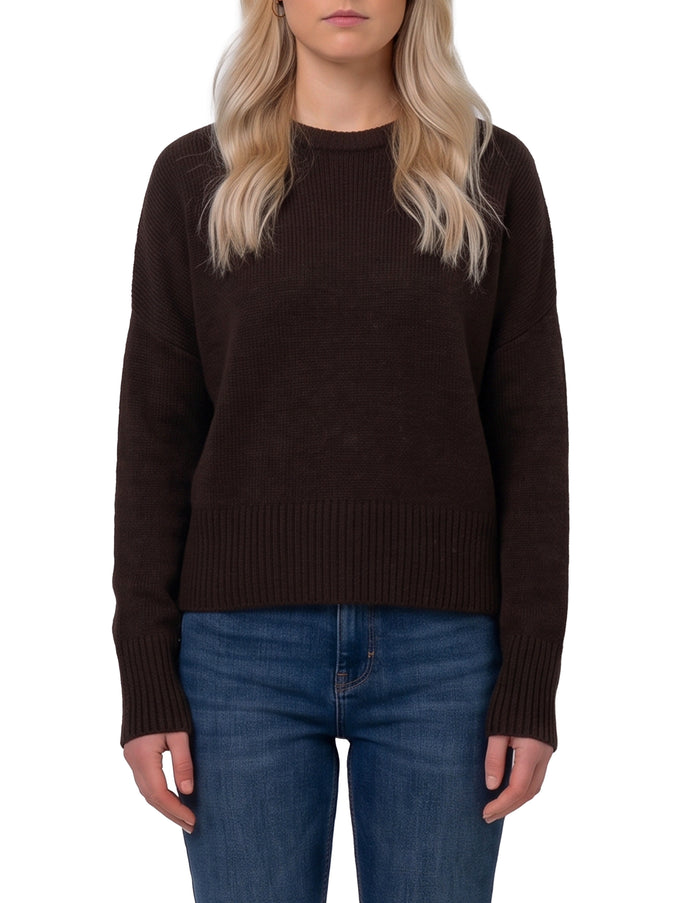 Lisa Yang Dark Oak Mila Sweater Brown