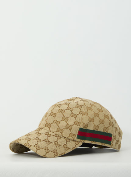 Gucci Baseball Hat With Web Beige