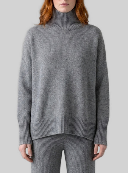 Lisa Yang Dove Grey Heidi Sweater Grey