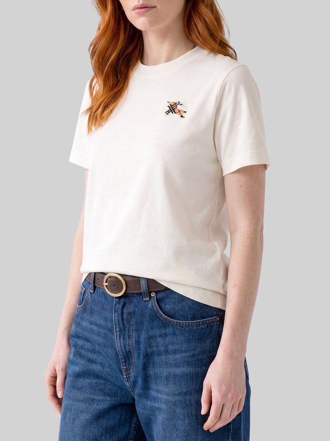 Burberry Knight Check Cotton T-shirt
