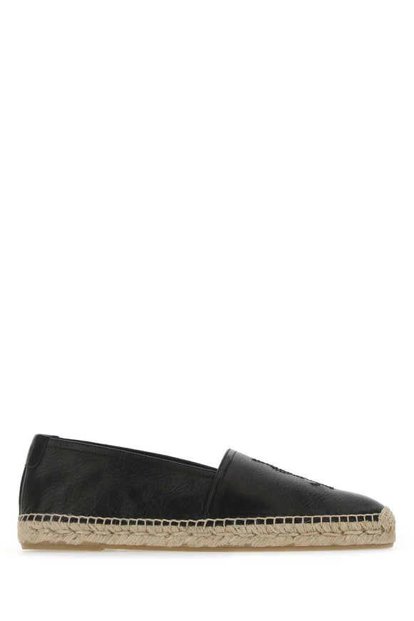 Saint Laurent Men's Embroidered Monogram Espadrilles