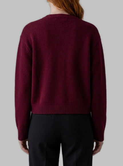 Lisa Yang Deep Plum Emmylou Cardigan Jacket