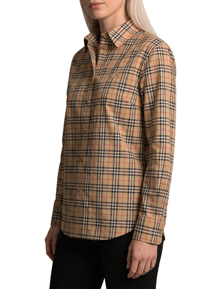 Burberry Emma Cotton Check Shirt
