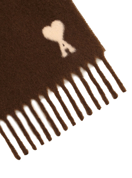 Ami Paris Alpaca Ami De Coeur Scarf