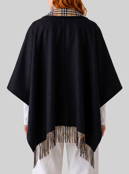 Burberry Reversible Check Wool Cape