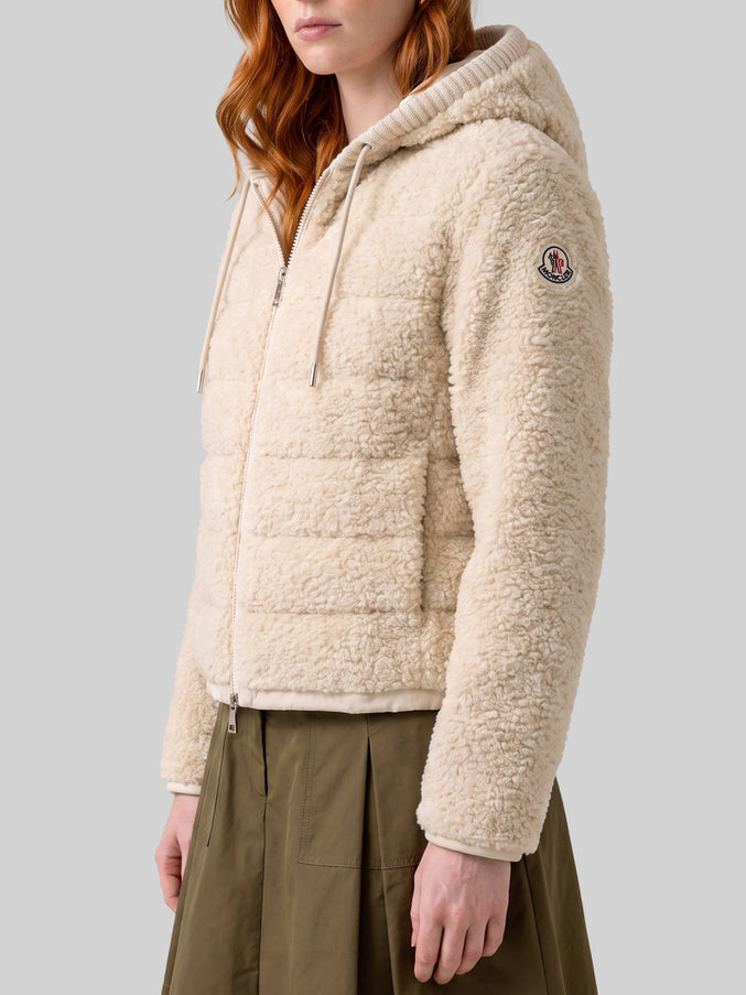 Moncler Quilted Teddy-effect Sweatshirt