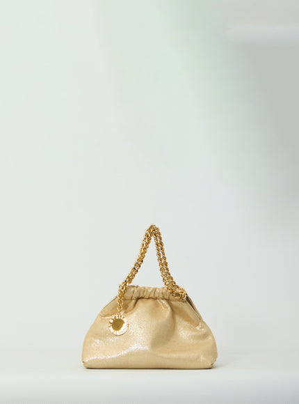 Stella Mccartney Falabella Mini Drawstring Bag QT Gold
