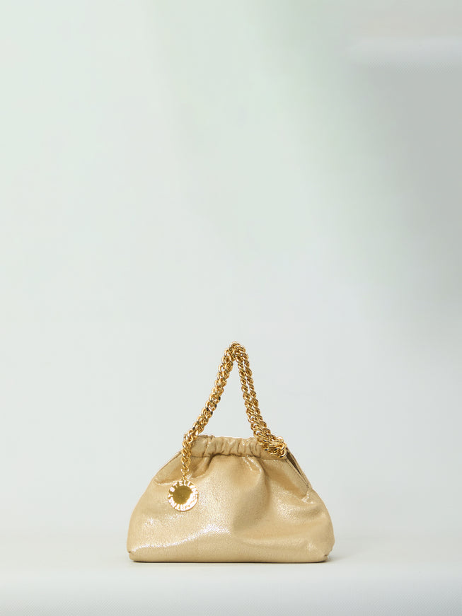 Stella Mccartney Falabella Mini Drawstring Bag QT Gold