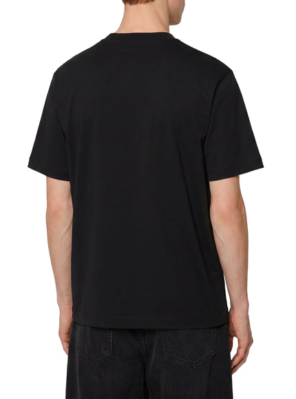 Burberry Cotton T-shirt With Check Flag