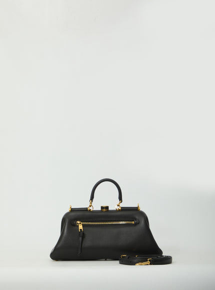 Dolce & Gabbana Black Lambskin Shoulder Bag