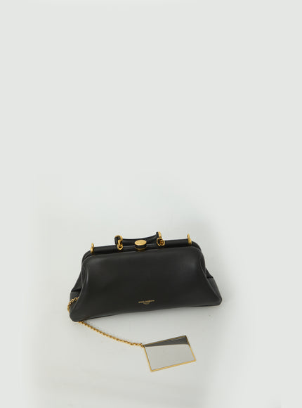 Dolce & Gabbana Black Lambskin Shoulder Bag