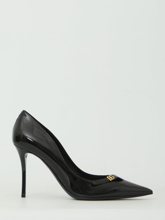 Dolce & Gabbana Elegant Patent Leather Pumps Black