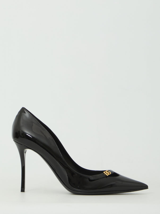 Dolce & Gabbana Elegant Patent Leather Pumps Black