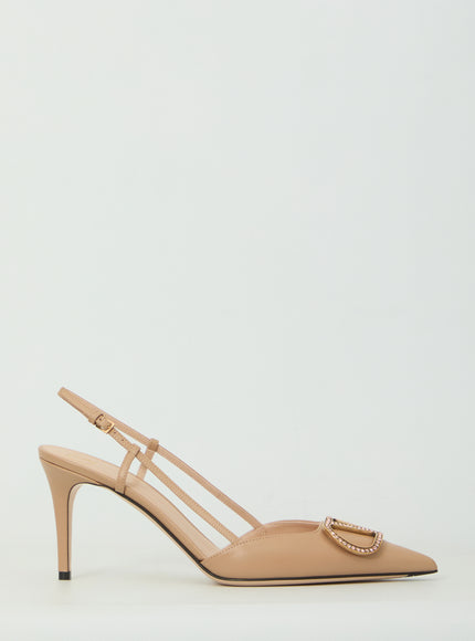 Valentino Garavani Vlogo Signature Slingback Pumps Pink