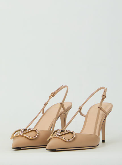 Valentino Garavani Vlogo Signature Slingback Pumps