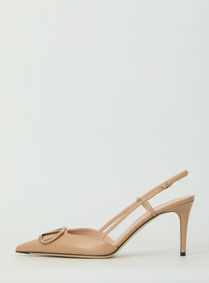 Valentino Garavani Vlogo Signature Slingback Pumps