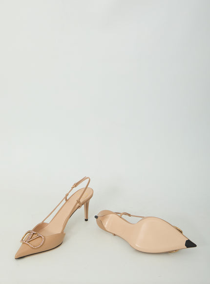 Valentino Garavani Vlogo Signature Slingback Pumps