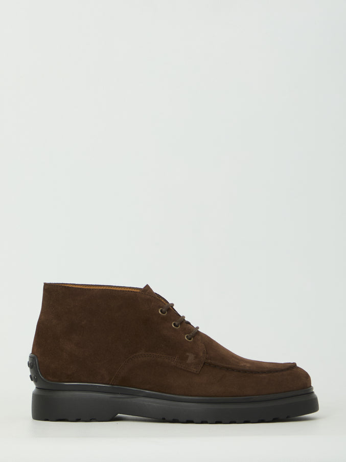 Tod's Lace-up Brown Boots Brown