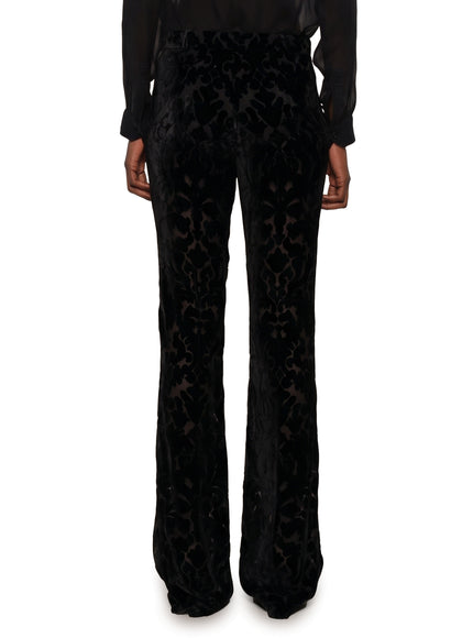 Gucci Floral Devoré Velvet Pants.