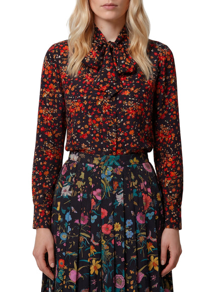 Gucci Printed Silk Shirt Black
