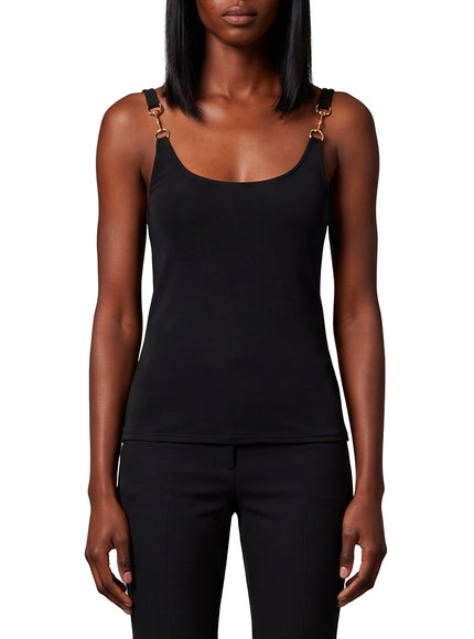 Gucci Viscose Crepe Top Black