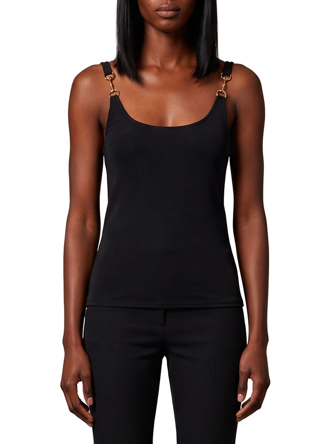 Gucci Viscose Crepe Top Black