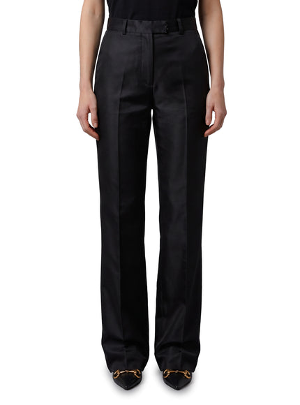 Gucci Pants In Fine Silk Faille Black