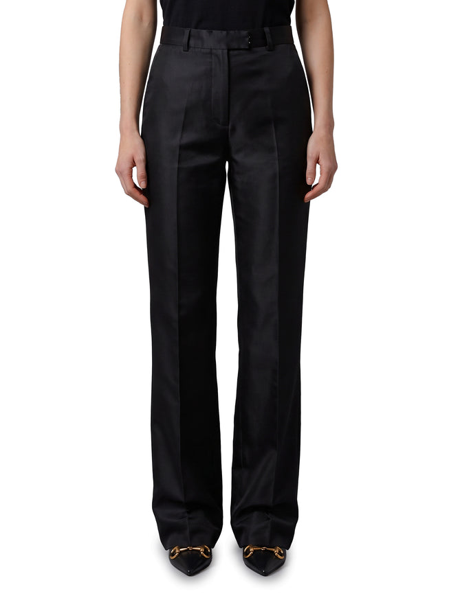 Gucci Pants In Fine Silk Faille Black