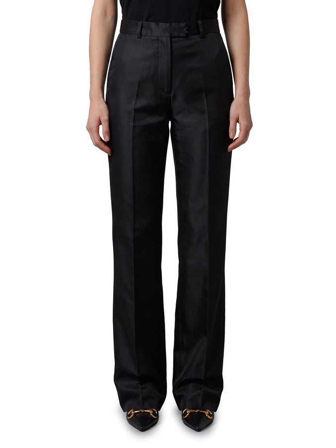 Gucci Pants In Fine Silk Faille Black