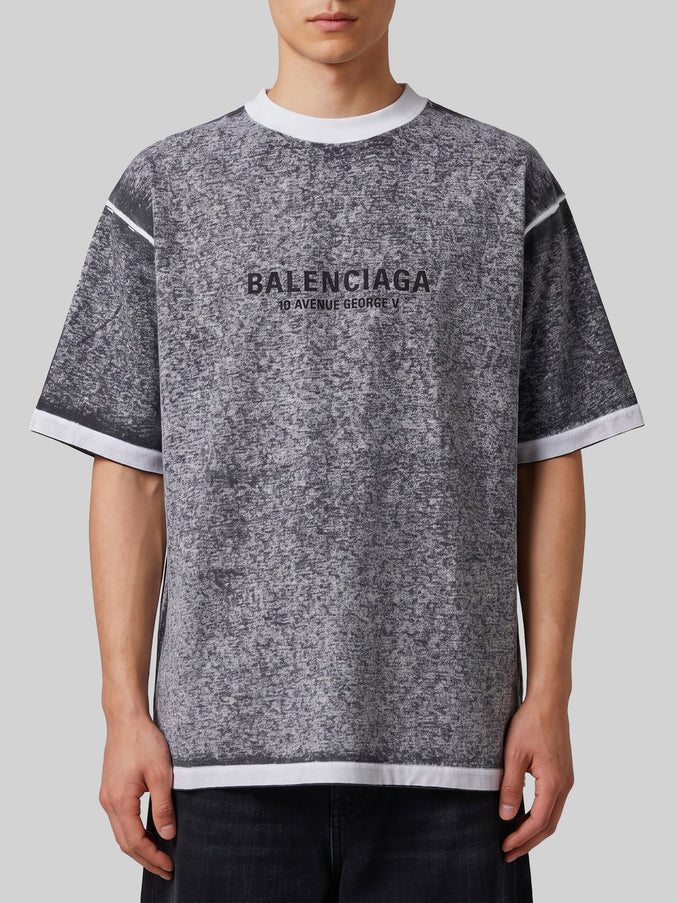 Balenciaga Medium Fit Inside Out T-shirt Black