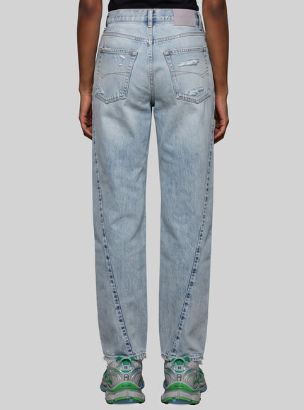 Balenciaga Light Blue Faded Jeans With Twisted Seams