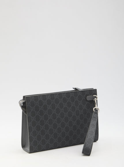 Gucci Gg Pouch With Grey Trim