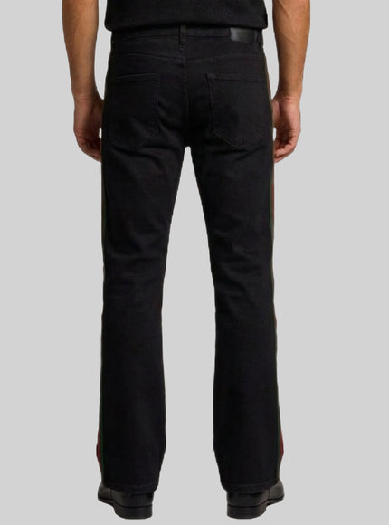 Gucci Cotton Denim Trousers With Web