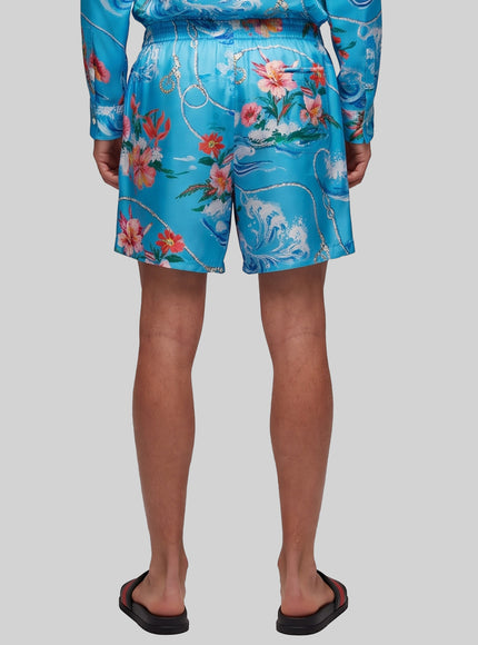 Gucci Printed Silk Twill Shorts