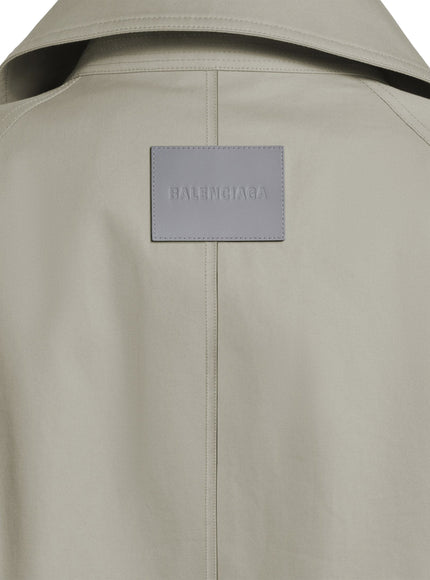 Balenciaga Light Beige Double-breasted Trench Coat